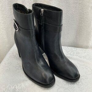 Johnston & Murphy Women's Black‎ Leather Boots 6 1/2M